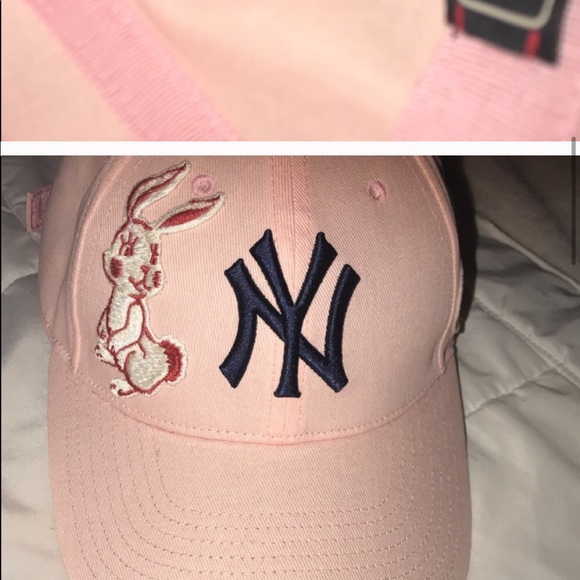 Pink Gucci NY Yankees Hat - Picture 5 of 8